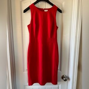 J.Crew Red high-neck sheath dress